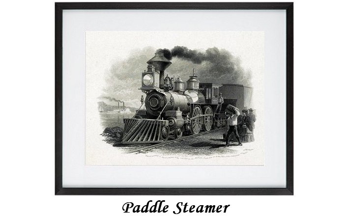 Paddle Steamer Framed Print